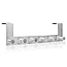 Over The Door Hooks - Gradation House - 6 Hooks - Simple and Elegant Door Hanger for Clothes and Towels - Bathroom Door Hook