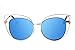 SojoS Vision Womens Stylish Flash Mirror Lenses Metal Frame Round Cat Eye Sunglasses SJ1031