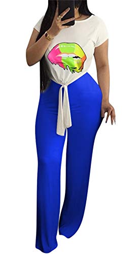 Womens Sexy 2 Piece Sports Outfit Set Shirt Bodycon Pants Joggers Clubwear Tracksuit Sportswear Set
