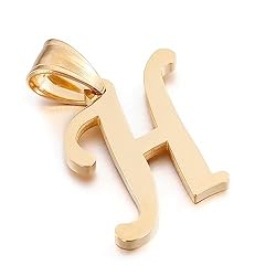 Kalapure Initial Pendant 14K Gold Alpahbet Letter