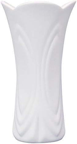 SQOWL White Ceramic 6.3inch Vase for Flower Tall Decor Vase for Home,Living Room,Windowsill,Dinning Table Animals Vase