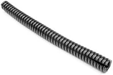 Hellermann Tyton CTP20STD Convoluted Tubing, Slit, 2ft Length' Diameter, PE, Black, 100ft Length