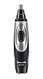 Panasonic ER430K Ear & Nose Trimmer with Vacuum Cleaning System, Men's, Wet/Dry, Battery-Operated (2-Pack)