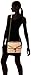 Anne Klein Diana Large Double Flap Chain Bag Convertible Shoulder Bag, NATURAL - DOLPHIN/BLACK (WHIP STITCH), One Size