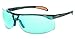 Uvex S4221XC Protégé Safety Eyewear, Metallic Black Frame, SCT-Blue Ultra-Dura Hardcoat Extended Lens