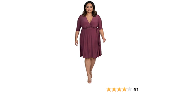 amazon plus size wrap dress