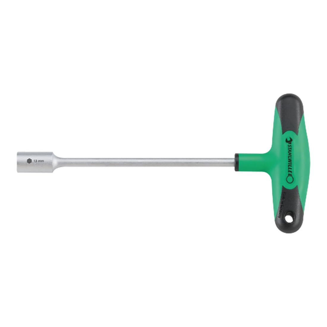 Stahlwille 43232100 12507-2K T-Handled Nut Spinner with 2-Component T-Handle, 10mm Opening, 234mm Length, Pack of 10