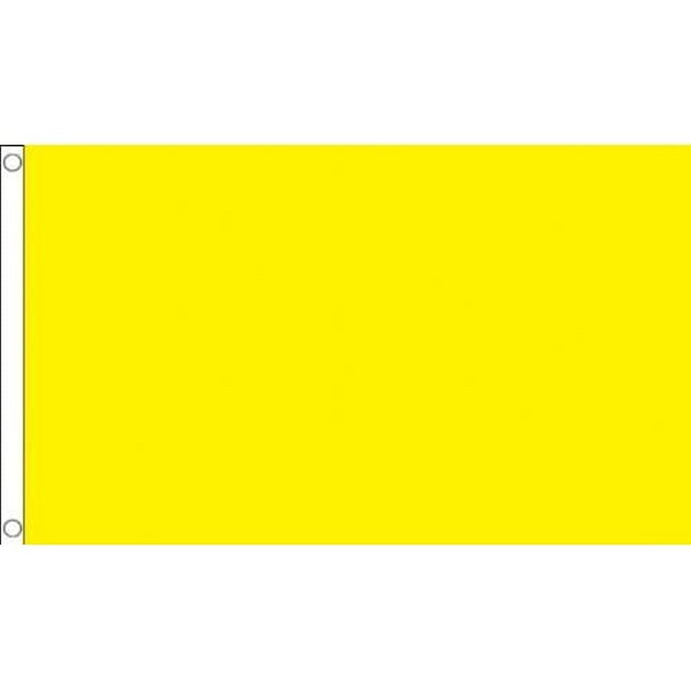 AZ FLAG - Plain Yellow Flag - 3x5 Ft - 100D Polyester Yellow Solid Color Banner with Two Metal Grommets - Fade Resistant - Vivid Colors - 3' x 5' Feet - 150x90 Cm — image 1