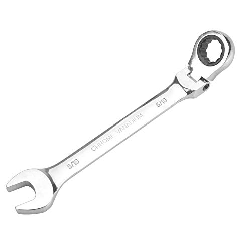 通用 FLZOSPER 5/16 inch SAE Flex-Head Geared Ratchet Wrench,Box End Head 72-Tooth Ratcheting Combination Wrench Spanner