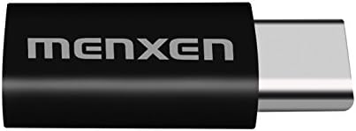 MENXEN USB 3.1 Type C ( USB-C ) to Micro USB Adapter Connector [ 2 Pack ] (BLACK)