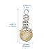 KISSITTY 50-Piece Gemstone Charms Dangle Mixed Color 1.16x0.49 with Antique Silver Bead Caps 2.5mm Hole for DIY Jewelry Craft Making (Random Mixed)