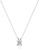 10k Gold Princess-Cut Zirconia Solitaire Necklace (1 cttw), 18