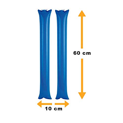 Fun Fan Line - 100 Pairs Bam Bam Thunder Sticks. Noise Makers for Sporting Events. Boom Sticks for Cheerleading. Noise Sticks for Stadium or Parties. (Orange)