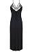 Ekouaer Sexy Lingerie Women's Sexy Satin Lace Nightgown (Black,Medium)