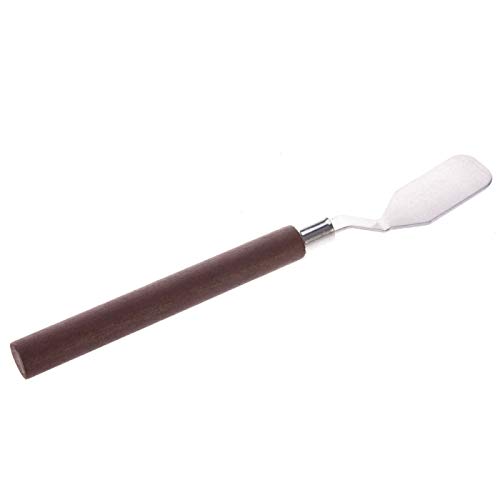 Palette Knife, 3pcs 3D Printing Removal Tool Sturdy Stainless Steel Wooden Handle Palette Knife Oil Paint Accessories Acrylic Paint Metal Painting Paint Knife