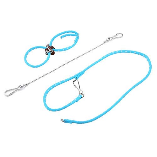 Hamster Harness and Leashes, Adjustable Anti-bite Chest Straps Small Animals Traction Rope for Rat Mouse Outdoor Travel(Blue)