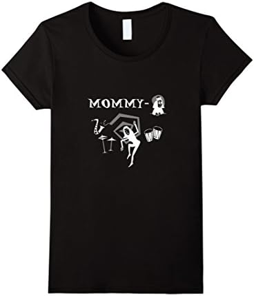 Women's Mommy-O Beatnik Mother's Day Dark T-shirt XL Black