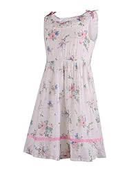 Vestido sin mangas de verano con flores de algodón de Emma Riley Vestido sin mangas Vestido de verano informal