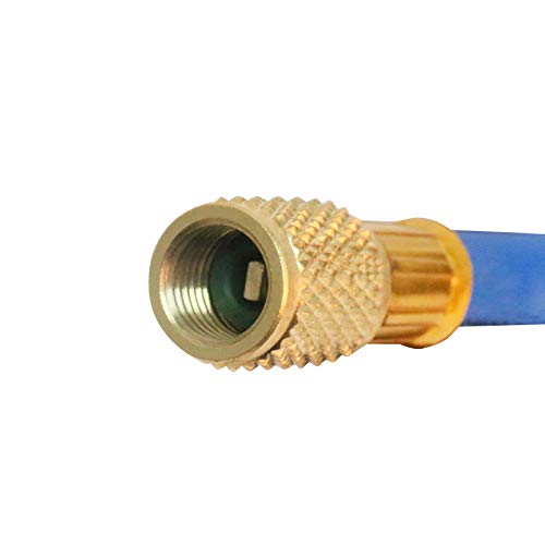 BELEY Automotive A/C R134A R22 R12 Refrigerant/Freon Can Tap Charging Hose Kit with Pressure Gauge for Home & Car Air Conditioning