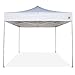 E-Z UP Event Shelter Canopy, Straight Leg 10' x 10' with 4 Walls and Rolling Storage Bag, White