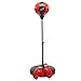 Costzon Punching Bag, Height Adjustable Boxing Equipment for Adults Teens w/Inflatable Ball, Boxing Gloves & Pump, Freestanding Boxing Bag for Kids 8+ Years Old
