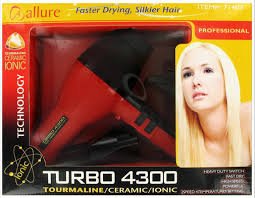 Allure Turbo 4300 Tourmaline/Ceramic/Ionic Hair Dryer