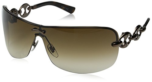 Gucci women s 2772/s wrap sunglasses,chocolate frame/brown grey g…