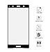 Jaorty for Sony Xperia XZ2 Premium Full Cover Soft Edge Screen Protector,Full Coverage Tempered Glass 3D Round Edge 9H Hardness Anti-Scratch HD Clear Easy Installation(1 Pack,Black)