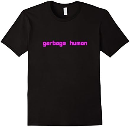 Mens garbage human T-Shirt Large Black