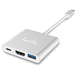 USB-C-to-HDMI, LoHi 3-in-1 Digital Multiport Adapter, USB-C Quick Charging + HDMI Supports 4K + USB 3.1 Port, for HDMI Converter and MacBook /ChromeBook Pixel/USB-C Devices