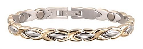 Sabona Lady Executive Dress Gold Duet Magnetic Bracelet - Small