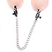 Mggsndi Metal Nipple Clamp Brest Labia Clips with Chain Flirting Couple Adult Game Sex Toysthumb 1