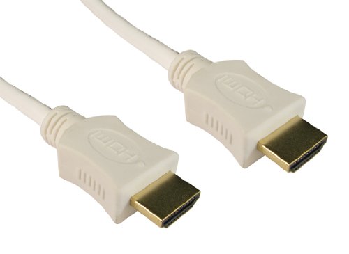 World of Data HDMI Cable (2M) (2 Meter) - v1.4 - Ultra HD (4K x 2K) - Ethernet - 3D - Smart TV - Audio & Video - Lead - PS3 - xBox - Blu-Ray - WHITE