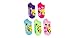 Pokemon 41E80516H60, Girls 5Pk No Shows Socks, Multicolor, Size 6-8.5