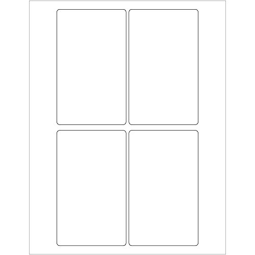 Tape LogicAviditi Tape Logic 3" x 5" White Shipping Address Labels, for Laser & Inkjet Printers, Permanent Adhesive, 8 1/2" x 11" Sheet, 4 Labels Per Sheet, 100 Sheets