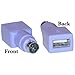 Keyboard USB to PS2 PS/2 Adapter Converter, Purple Color
