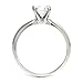 Metal Factory Sz 7 Sterling Silver Cubic Zirconia Solitaire 1.25 Carat tw Round Cut 4-Prong Set CZ Engagement Ring