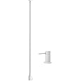 Ceiling Mounted Bathroom Faucet,bathroom Sink Hanging Faucet,Hot And Cold Bathtub Faucet,brass Wall Mounted Faucets For Bathroom Vanity Hotel Commercial Basin Faucet (Countertop Switch, White)