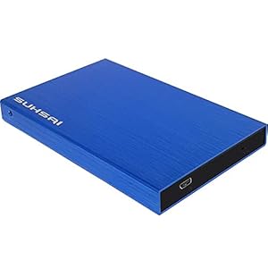 SUHSAI Draagbare externe harde schijf USB2.0 HDD Opslag/Backup Drive 160GB Ultra Slim metaal en Pocket Size Ontwerp Hoge…