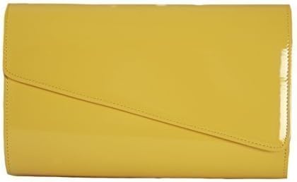 large yellow clutch bag