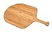 Fiery Chef 12.6” Bamboo Pizza Peel - Lightweight Smooth Wooden Pizza Paddle and Pizza Cutting Board with 8 Slice Grooves, Outdoor Pizza Oven Accessories, 19.7 Inch x 12.6 Inch