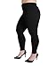 Zerdocean Women's Plus Size 100% Cotton Fleece Lined Thermal Full Length Leggings