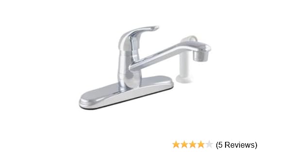 Glacier Bay Single Handle Side Sprayer Kitchen Faucet In Chrome
