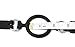 Lockable Open Mouth Gag BDSM Bondage Adjustable Soft Silicone Rubber Straps with Steel Ring (Color: Black)