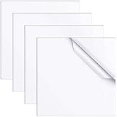 Zonon 4 Pieces 3 x 3 Inch Clear Acrylic Square Plastic Panels | 0.080" 1/12 Thick Acrylic Square Display Sheets Sign, for Picture Frame Glass Replacement, Table Signs Calligraphy Painting