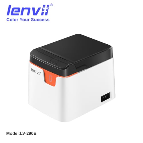 LENVII LV-290B Thermal Printer, 58mm Width, 203DPI, USB and Bluetooth Connectivity, Compact Label and Receipt Printer