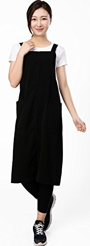 Black Hair Stylist Apron With Pockets Professional Salon Import It All