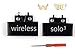 Replacement Headband Connector +Headband Screws Repair Parts Kit for Beats Solo 3 3.0 & Solo 2 Wireless Over Ear Headphone (Not fit Solo 2 Wired) (Connector Pin-Black)thumb 1