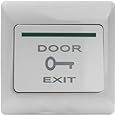 Push Button Door Release- Door Exit Switch Receptionist Release Button No/Com Switch Door Access Control System 12v 3a,Surface Mount Exit Button, White