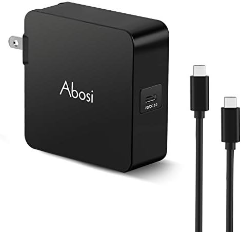 65W USB Type C Power Adapter Charger, USB C Charger for Apple MacBook/Pro, Samsung,Nexus,Nintendo Switch,Lenovo,ASUS,Acer,Dell,Xiaomi Air,HP Spectre and Any Other Laptops or Smart Phones,UL Listed